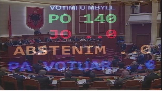 Kuvendi i Shqipërisë miratoi unanimisht draftin e reformës në drejtësi Kuvendi i Shqipërisë miratoi unanimisht draftin e reformës në drejtësi