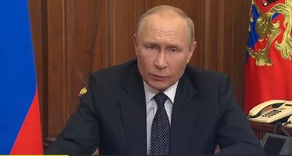 Presidenti Putin shpall mobilizim të pjesshëm në Rusi Presidenti Putin shpall mobilizim të pjesshëm në Rusi