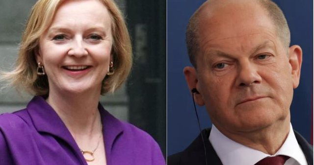 Liz Truss dhe Olaf Scholz diskutojnë për situatën e energjisë dhe luftën e Putin Liz Truss dhe Olaf Scholz diskutojnë për situatën e energjisë dhe luftën e Putin