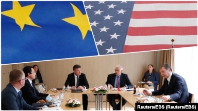 SHBA-ja dhe BE-ja presin përparim në bisedimet e së hënës Kosovë – Serbi SHBA-ja dhe BE-ja presin përparim në bisedimet e së hënës Kosovë – Serbi