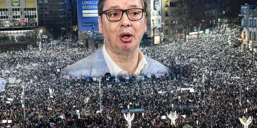 Vuçiç dorzohet para studentve: Do të shkarkoj 50% të qeverisë Vuçiç dorzohet para studentve: Do të shkarkoj 50% të qeverisë
