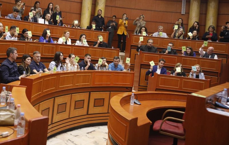 Këshilli Bashkiak propozon shkarkimin e Veliajt me 50 vota pro Këshilli Bashkiak propozon shkarkimin e Veliajt me 50 vota pro